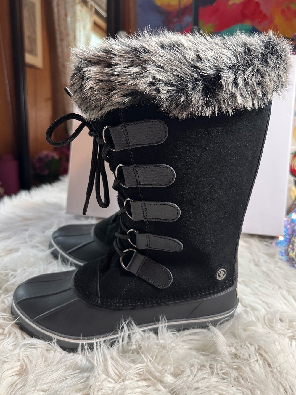 Northside Elements • Tall Waterproof Lace Up Insulated Duck Boots - Picture 9 of 13
